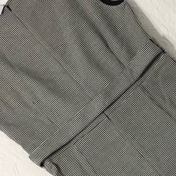Ann Taylor Dress NWT Midi Houndstooth Sheath Sleeveless Belted Size 12 - Picture 5 of 9